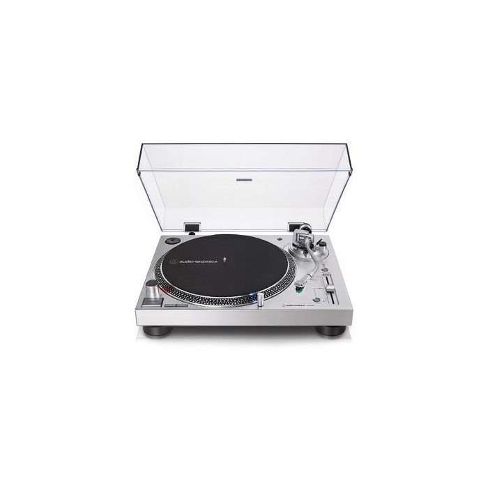 Audio-Technica AT-LP120X Tocadiscos de tracción directa manual plata con velocidades 33 45 78 RPM 2