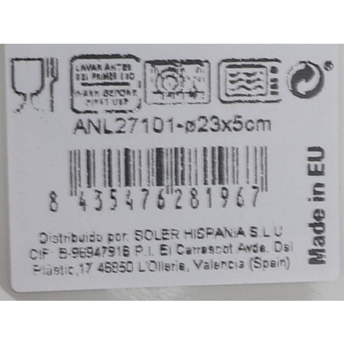 La Mediterranea Bol Ø23 cm Nordic Ivory Brillo (6 Unidades) 3