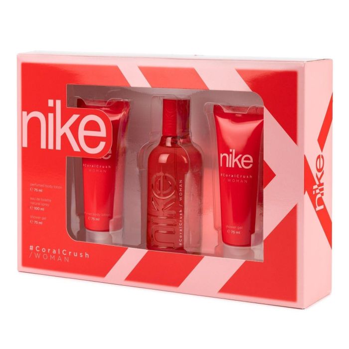 Nike Woman Coral Crush Eau de Toilette 1un Vaporizador + Loción Corporal Perfumada 75ml + Gel de Baño 75ml