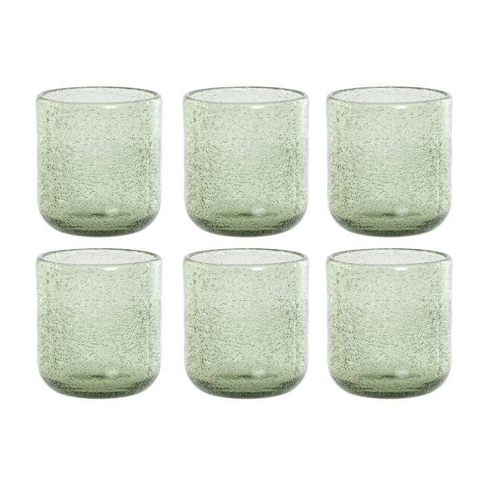 Vaso Basicos DKD Home Decor Verde 8.3 x 9 x 8.3 cm Set de 6