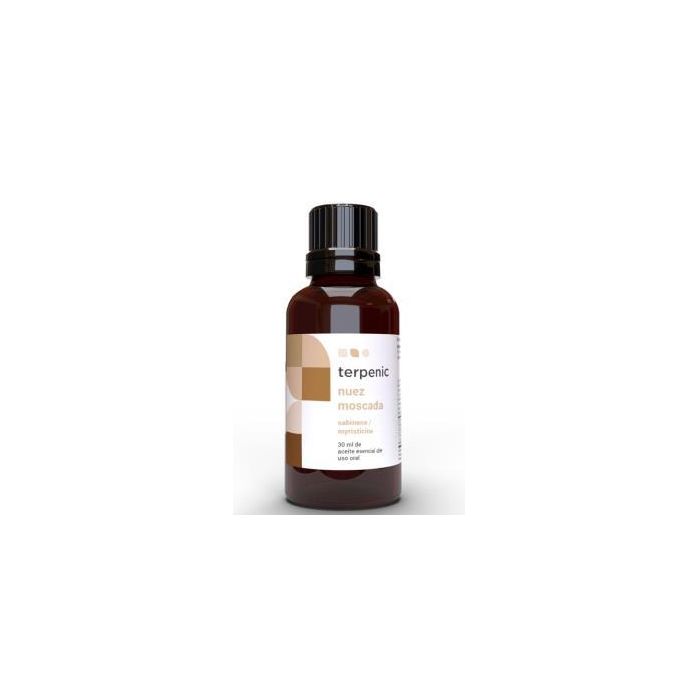 TERPENIC Aceite Esencial de Nuez Moscada 30ml para Digestión y Circulación, Myristica fragans 100% Puro