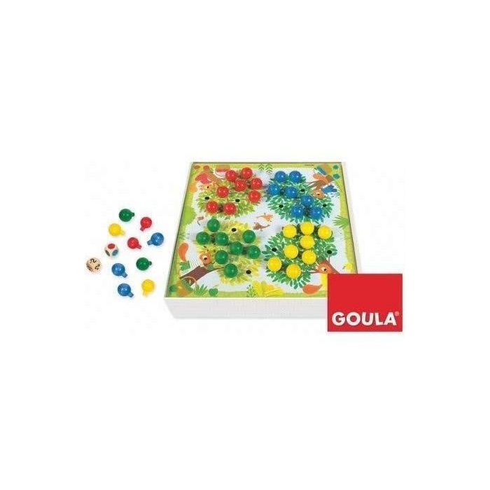 Juego educativo - GOULA - Árboles para contar - Completa los árboles con frutos según los dados 1