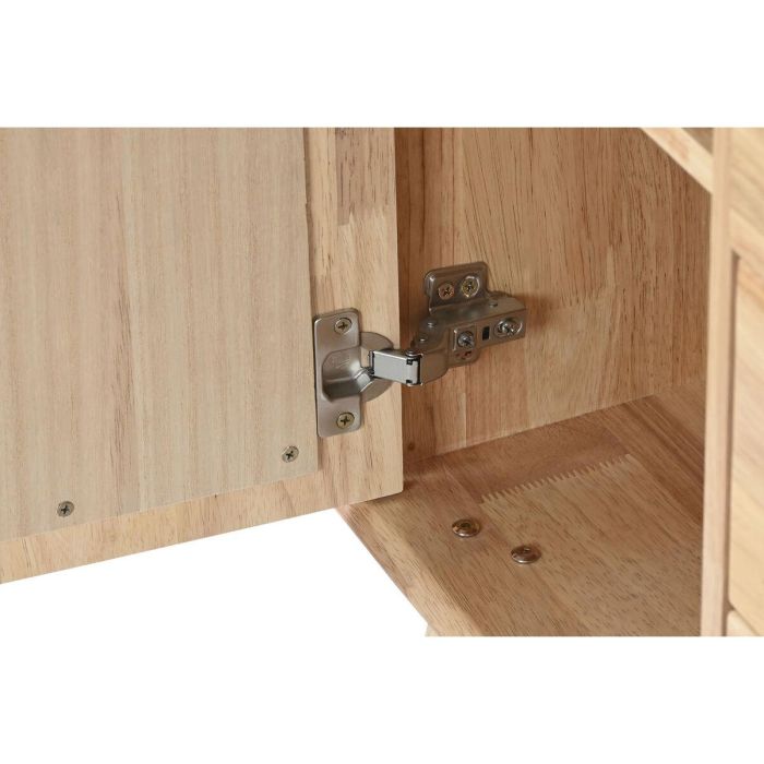 Aparador Home ESPRIT Natural Metal Ratán Madera de caucho 73,5 x 35 x 78 cm 3