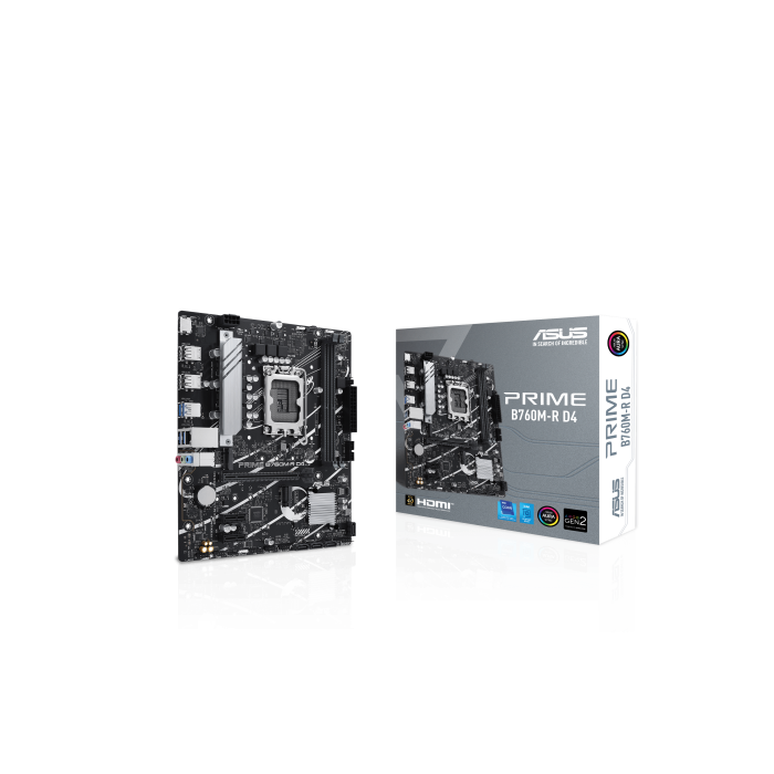 ASUS PRIME B760M-R D4 Intel B760 LGA 1700 micro ATX 7 ASUS PRIME B760M-R D4 Intel B760 LGA 1700 micro ATX 7