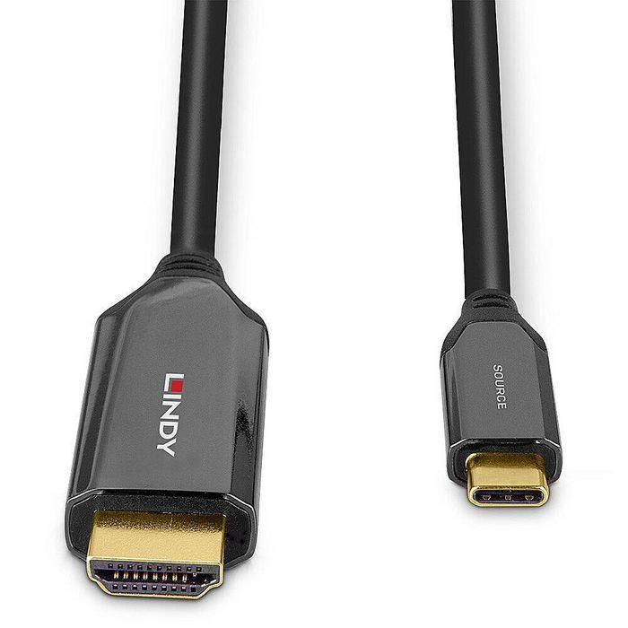 Lindy Cable Adaptador USB Tipo C a HDMI 8K60, Compatible con DisplayPort 1.4, HDR, HDCP 2.2, Plug & Play, 3m 3 Lindy Cable Adaptador USB Tipo C a HDMI 8K60, Compatible con DisplayPort 1.4, HDR, HDCP 2.2, Plug & Play, 3m 3