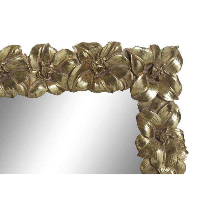 DKD Home Decor Espejo de Pared Decorativo Glam Dorado, Marco de Resina con Hojas, 48x38x2.6 cm 2 DKD Home Decor Espejo de Pared Decorativo Glam Dorado, Marco de Resina con Hojas, 48x38x2.6 cm 2