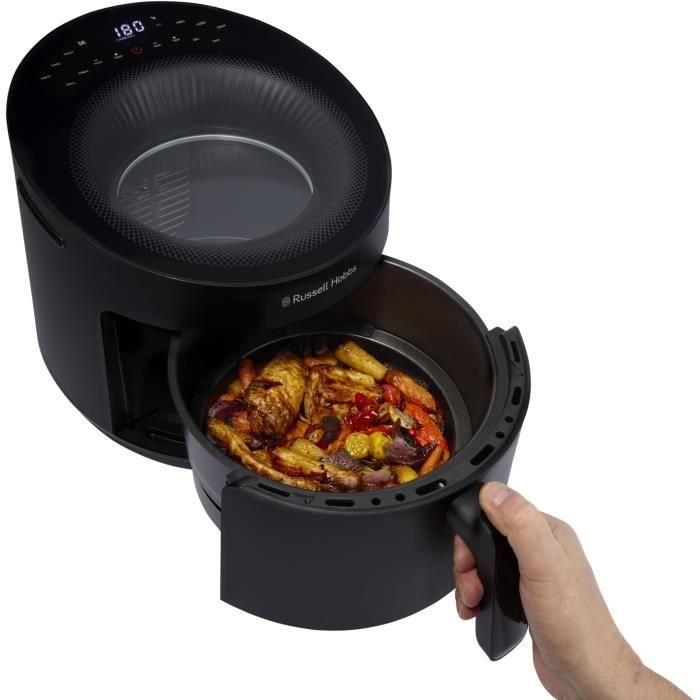 Freidora sin aceite RUSSELL HOBBS SatisFry Air Panoramic 27420-56 - Capacidad de 5 l - 10 programas de cocción - 1500 W - Color negro 1 Freidora sin aceite RUSSELL HOBBS SatisFry Air Panoramic 27420-56 - Capacidad de 5 l - 10 programas de cocción - 1500 W - Color negro 1