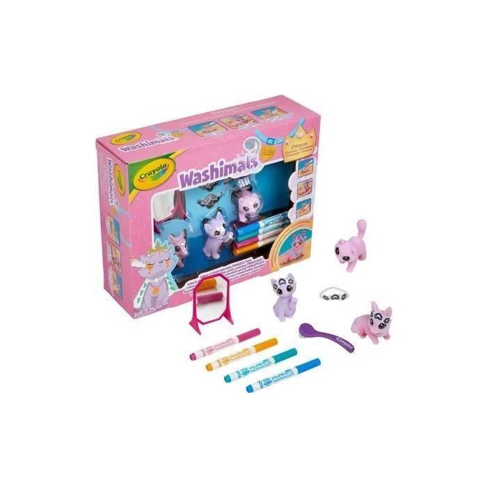 Colorear - CRAYOLA - Washimals Pastel Princess Pets - ¡Animales en colores pastel para personalizar! niños de 3 años