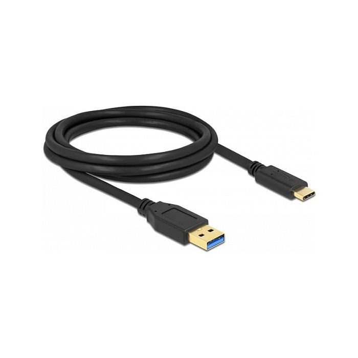 DeLOCK Cable USB-Kabel USB Typ A a USB-C 2M Negro 1