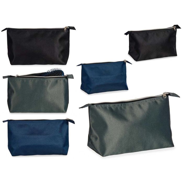 Neceser Caballero Berilo - Azul, Gris, Negro - 34x17 cm (48 Unidades) Neceser Caballero Berilo - Azul, Gris, Negro - 34x17 cm (48 Unidades)