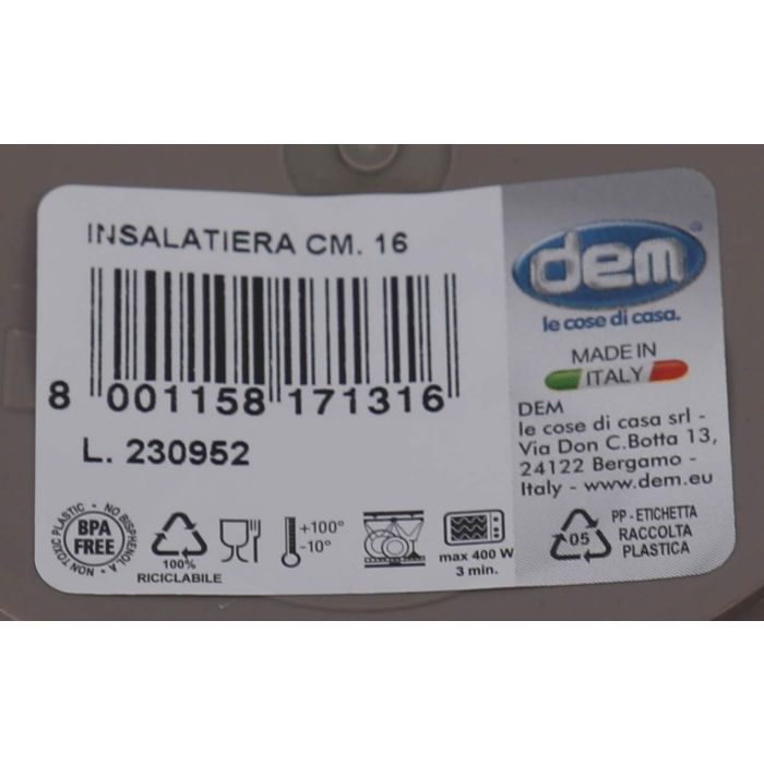 Dem Bol 750Cc "Inside" 16 cm Ø16x16x6.5 cm (24 Unidades) 5