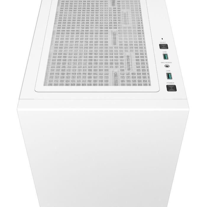 Caja de PC Mid Tower sin fuente de alimentación - DEEPCOOL CH510 (Blanco) - E-ATX/ATX/Micro ATX - 1x120mm - USB 3.0/HD Audio - Vidrio templado 2 Caja de PC Mid Tower sin fuente de alimentación - DEEPCOOL CH510 (Blanco) - E-ATX/ATX/Micro ATX - 1x120mm - USB 3.0/HD Audio - Vidrio templado 2