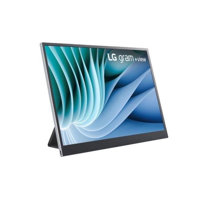 LG 16MR70 Monitor Portátil 16" WQXGA IPS DCI-P3 99% para portátil/móvil USB-C, 670g, Giro automático Negro/Plata 2 LG 16MR70 Monitor Portátil 16" WQXGA IPS DCI-P3 99% para portátil/móvil USB-C, 670g, Giro automático Negro/Plata 2