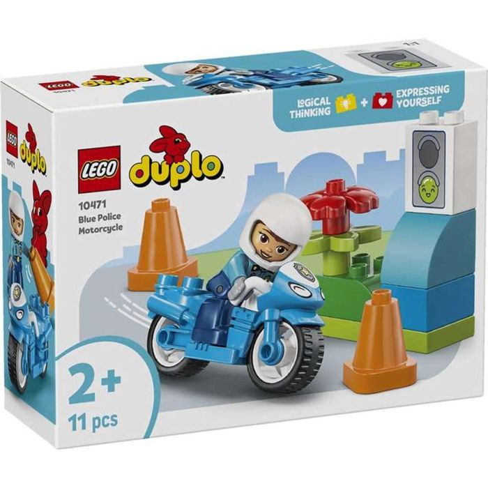 Lego Juego de construcción Moto de Policía Azul Duplo, Edad mínima recomendada: 18 meses 1 Lego Juego de construcción Moto de Policía Azul Duplo, Edad mínima recomendada: 18 meses 1