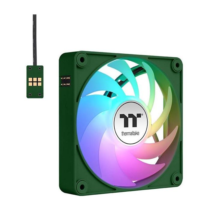 Thermaltake CT140 EX Ventilador PC 140mm ARGB Sync Racing Green 3 Pack