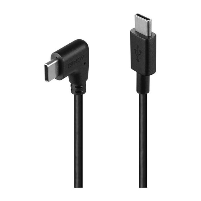 LINDY Cable USB 2.0 Tipo C, 90° Angular, 1m, USB C Macho a USB C Macho, Negro 0 LINDY Cable USB 2.0 Tipo C, 90° Angular, 1m, USB C Macho a USB C Macho, Negro 0