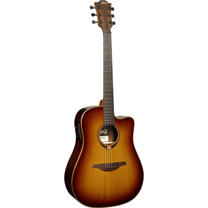 LAG Guitarra Acústica Dreadnought Cutaway Tramontane 118 A/E - Brown Shadow | Electroacústica 1