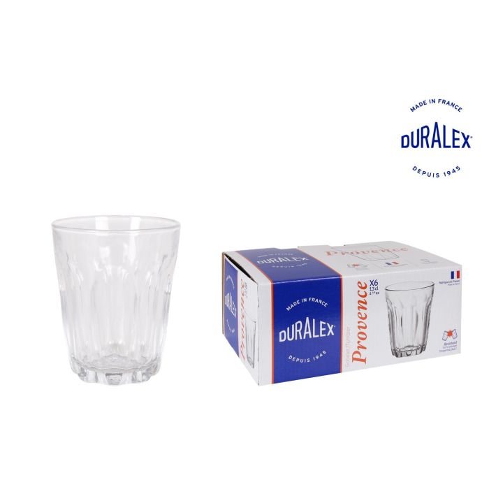 Duralex Set 6 Vasos Transparentes 13 cl Colección Provence (12 Cajas) 0 Duralex Set 6 Vasos Transparentes 13 cl Colección Provence (12 Cajas) 0