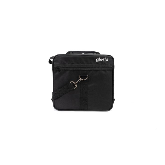 Gloria Bolso de Transporte Plegable para Perro Gato con Paneles Transpirables 52x30x30 cm Negro Poliéster hasta 6kg 2
