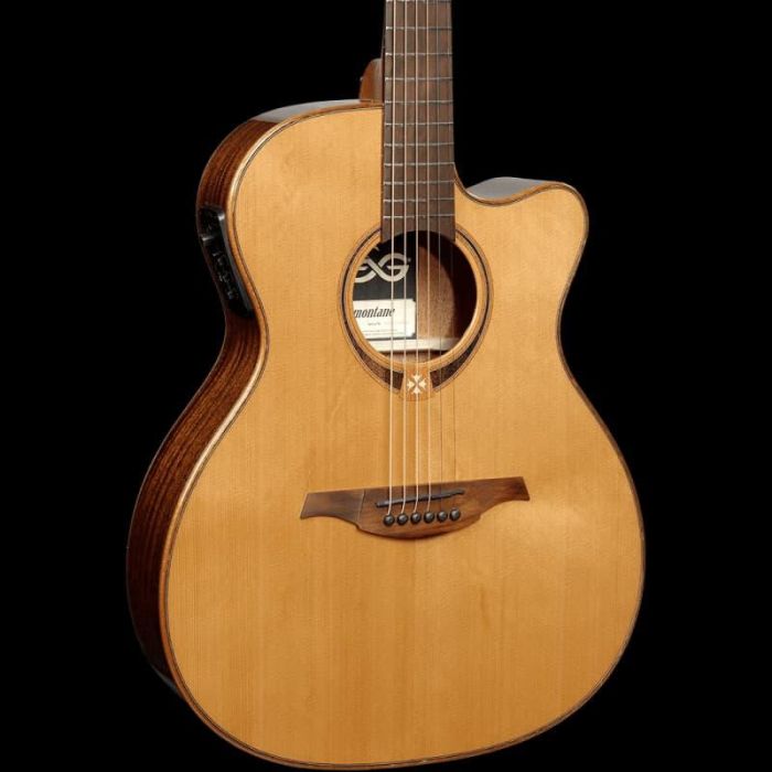 LAG Guitarra Acústica Auditorium Slim Cutaway 118 A/E - Natural