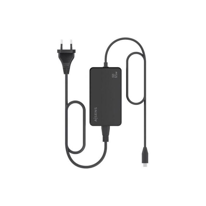 Cargador Sobremesa GaN Aisens ASCH-1PD65D068-BK/ 1xUSB Tipo-C/ 65W 3