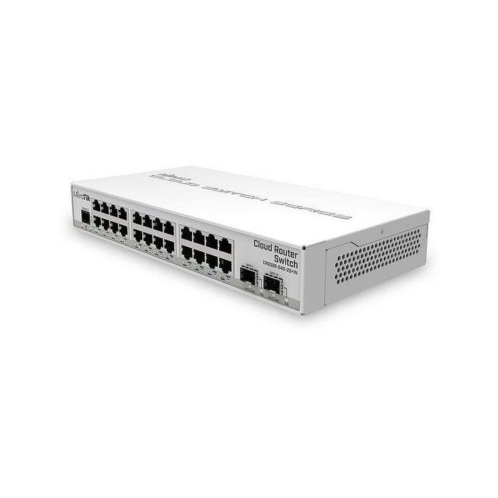 MikroTik CRS326-24G-2S+IN Switch Gestionado de Escritorio 24 Puertos Gigabit Ethernet 2 SFP+ 10G Dual Boot SwOS/RouterOS Fanless Blanco 1