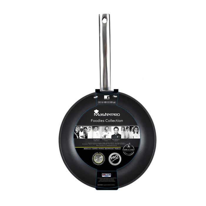 Masterpro Sartén Foodies de aluminio forjado Ø28 cm, antiadherente Quantanium, compatible con inducción, gas, eléctrico, vitrocerámica y halógeno, referencia Bgmp-3553 2 Masterpro Sartén Foodies de aluminio forjado Ø28 cm, antiadherente Quantanium, compatible con inducción, gas, eléctrico, vitrocerámica y halógeno, referencia Bgmp-3553 2