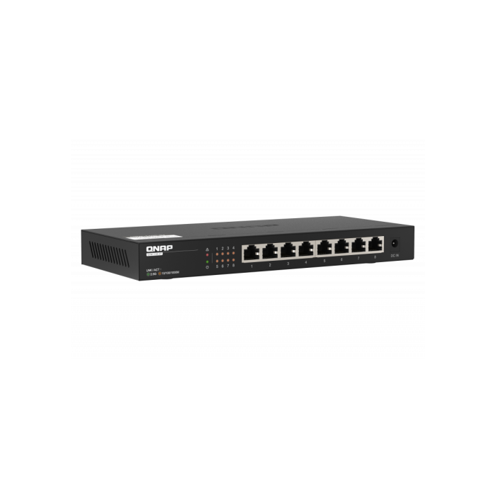 QNAP QSW-1108-8T Switch de Red Multi-Gigabit 8 Puertos RJ-45 2.5GbE, No Gestionable, Plug & Play, Silencioso, Detección de bucles 1 QNAP QSW-1108-8T Switch de Red Multi-Gigabit 8 Puertos RJ-45 2.5GbE, No Gestionable, Plug & Play, Silencioso, Detección de bucles 1
