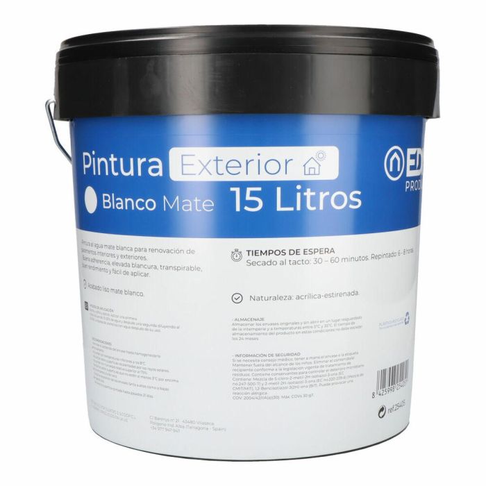 Pintura EDM Blanco Interior/Exterior 15 L 15 L