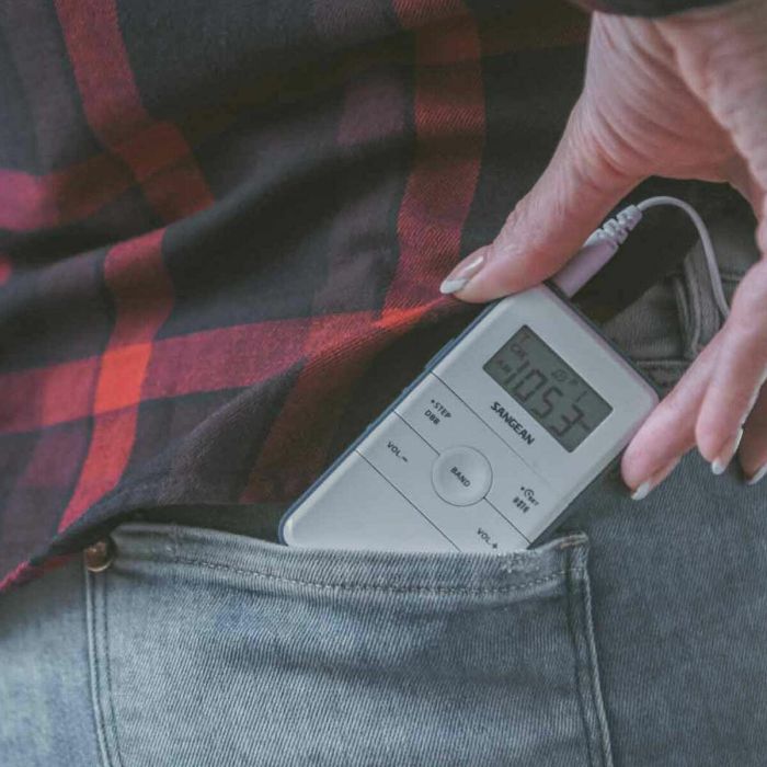 Radio Portátil Sangean DT-140 Azul Blanco 19
