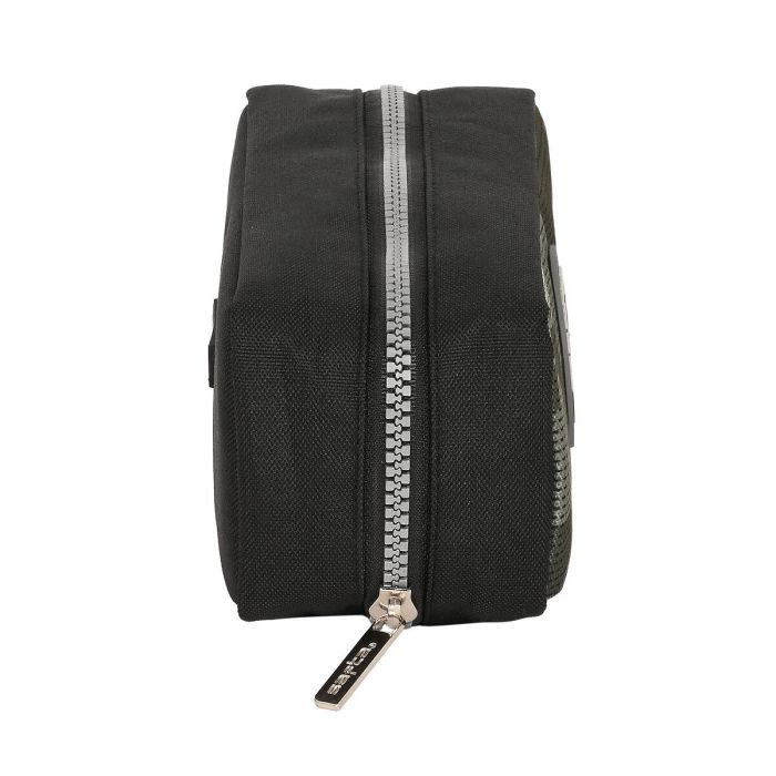 Estuche Escolar Safta Stone Negro 21 x 8 x 8 cm 2