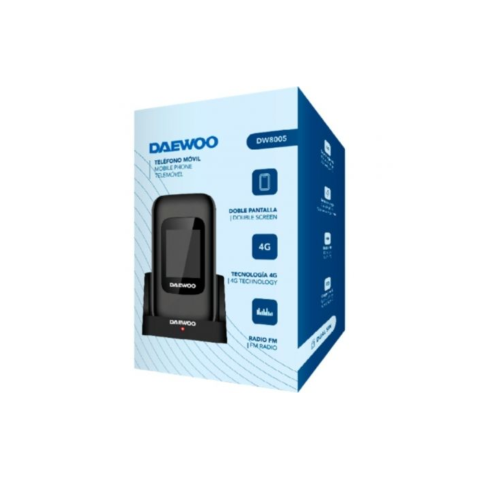 Teléfono Móvil Daewoo DW8005 para Personas Mayores/ 4G/ Negro 1 Teléfono Móvil Daewoo DW8005 para Personas Mayores/ 4G/ Negro 1