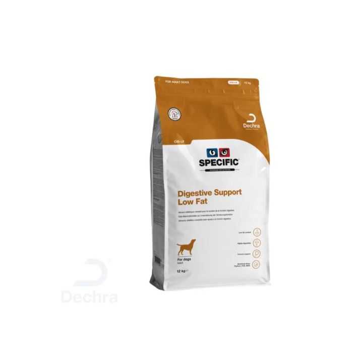 Dechra Cid-Lf Digestive Support Low Fat - Alimento para perros con soporte digestivo, bajo en grasa, 12 kg