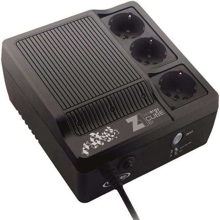 INFOSEC Inversor de alta frecuencia Z1 Zenergy Cube EX 400 - 400 VA 3 enchufes FR / SCHUKO