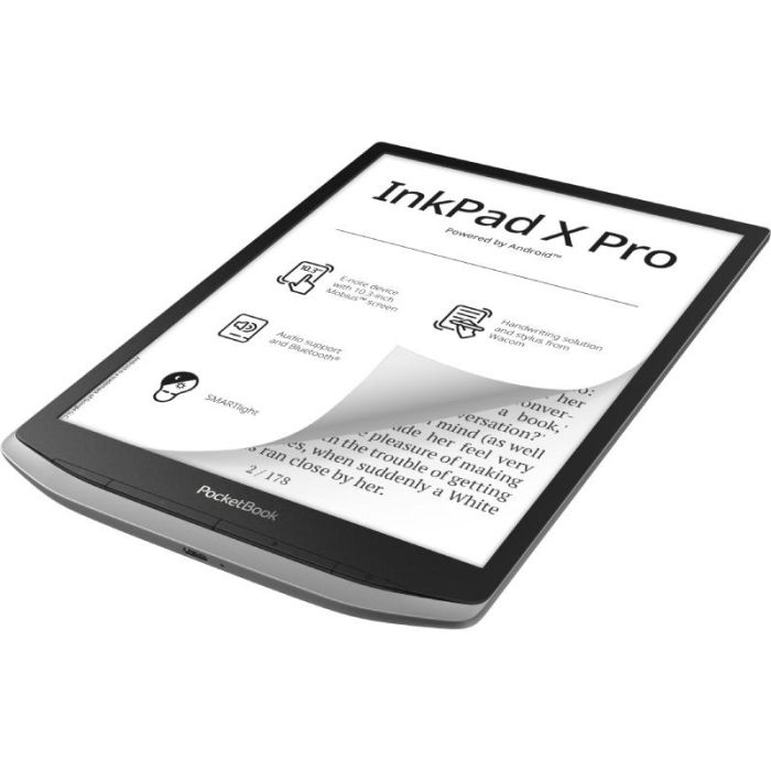 PocketBook InkPad X Pro eReader 10.3" E Ink 1404x1872 Android 8.1 32GB Gris Táctil con Lápiz y Funda 1 PocketBook InkPad X Pro eReader 10.3" E Ink 1404x1872 Android 8.1 32GB Gris Táctil con Lápiz y Funda 1