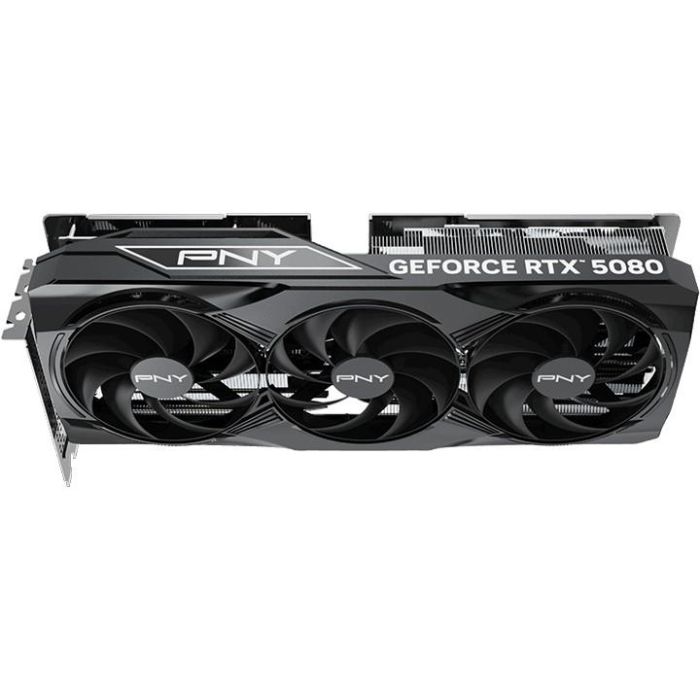 PNY GeForce RTX 5080 16GB GDDR7 Overclocked Triple Fan GPU para gaming PC 4