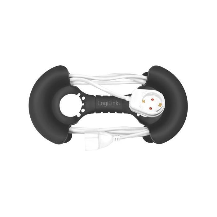 Logilink Kabelaufroller, für 2-20m Kabel, Wandmontage 5 Logilink Kabelaufroller, für 2-20m Kabel, Wandmontage 5