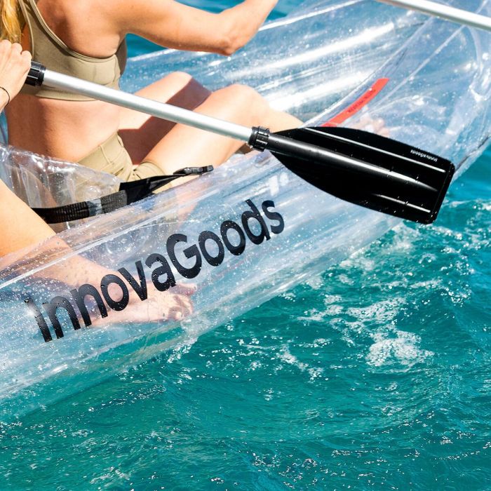 Kayak Hinchable Transparente con Accesorios Paros InnovaGoods 312 cm 2 plazas 10 Kayak Hinchable Transparente con Accesorios Paros InnovaGoods 312 cm 2 plazas 10