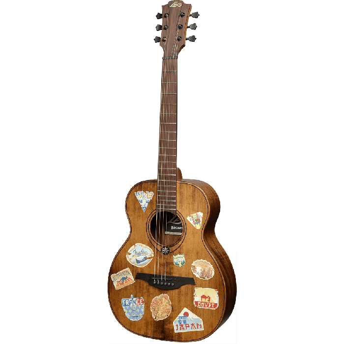 LAG Guitarra Acústica Escapade Globe Trotter Electro Lag Travel Natural Satinado 1