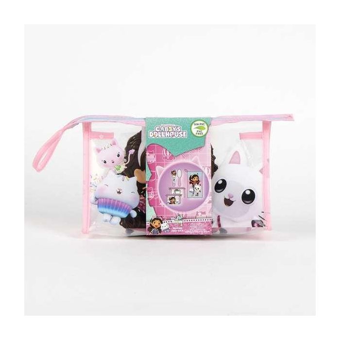 Gabby's Dollhouse Neceser de Aseo Viaje Rosa Infantil para Niñas 23x15x8 cm - Bolsa Organizadora de Accesorios Perfecta para Viajes 0 Gabby's Dollhouse Neceser de Aseo Viaje Rosa Infantil para Niñas 23x15x8 cm - Bolsa Organizadora de Accesorios Perfecta para Viajes 0
