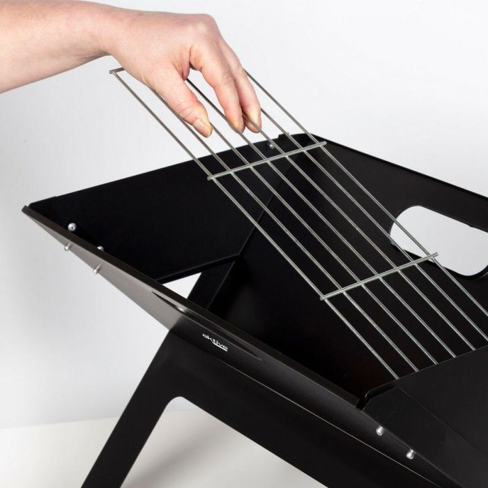 Barbacoa Portátil Aktive Negro Acero Hierro 45 x 30 x 29 cm 2 Barbacoa Portátil Aktive Negro Acero Hierro 45 x 30 x 29 cm 2