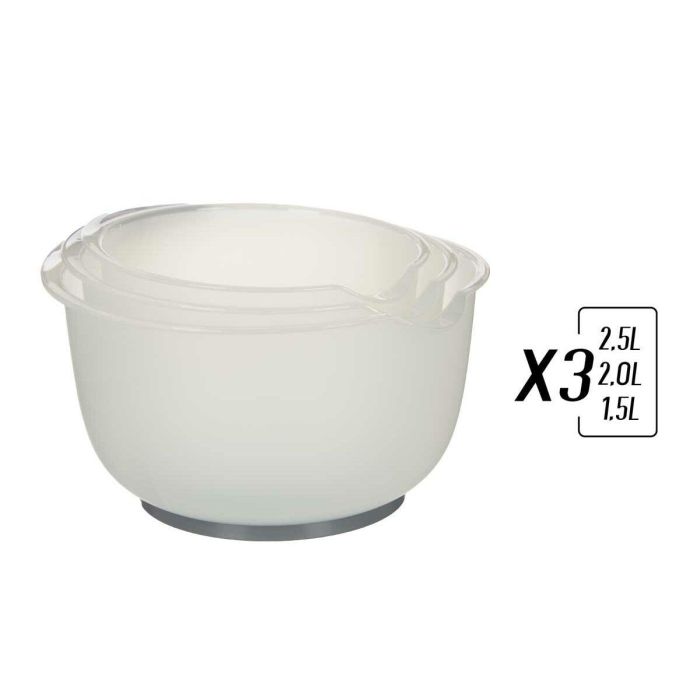 Bol Medidor Gris 2,5 L 2 L 1,5 L Polipropileno TPE (3 pcs) 2 Bol Medidor Gris 2,5 L 2 L 1,5 L Polipropileno TPE (3 pcs) 2