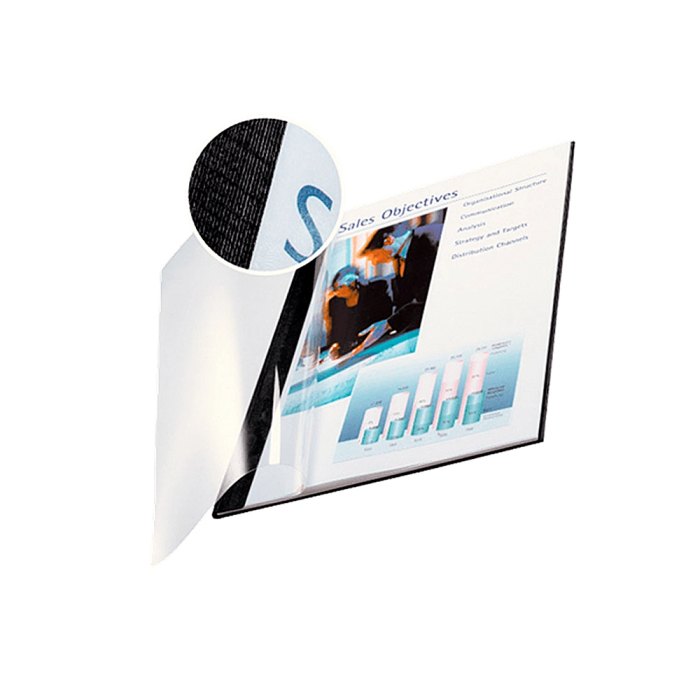 Leitz 35541 Tapa de Encuadernación Channel Flexible Negra Capacidad 10-35 Hojas Plástico DIN A4 1 Leitz 35541 Tapa de Encuadernación Channel Flexible Negra Capacidad 10-35 Hojas Plástico DIN A4 1