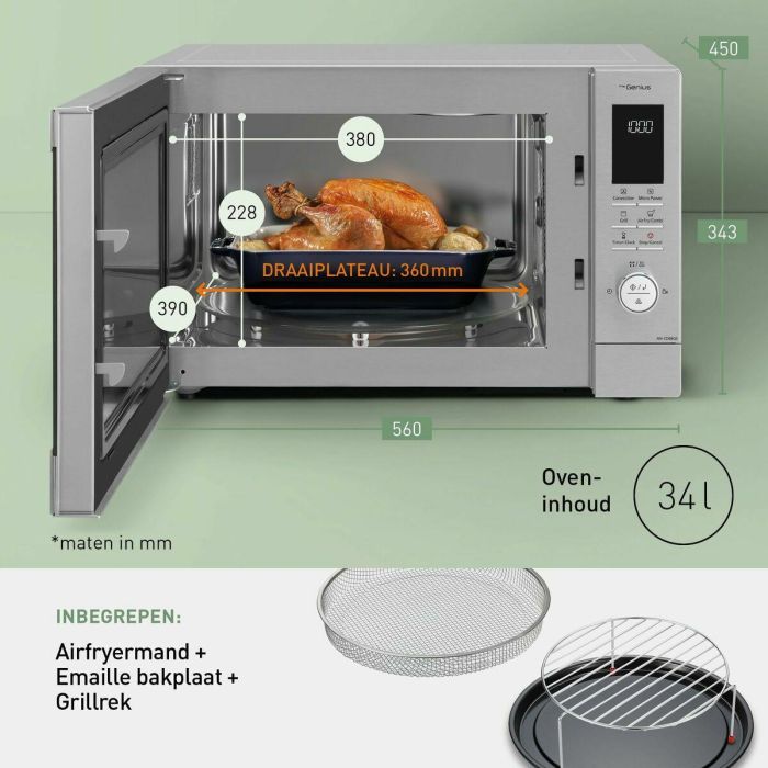 Microondas con Grill Panasonic NN-CD88QSEPG 1300 W 9