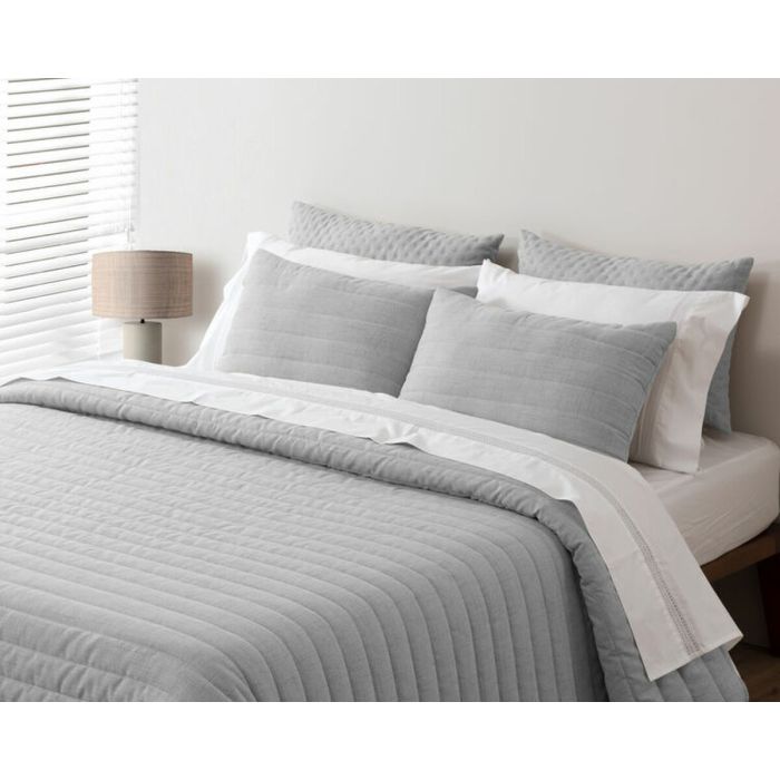 Colcha Pierre Cardin LINO Gris Cama de 90 1