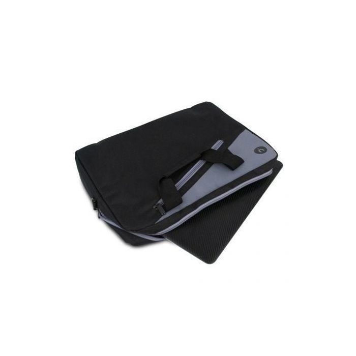 Monray GINGERBLACK14 Maletín Elegante y Funcional Ginger para Portátiles hasta 14" Negro, Nylon Resistente, con Cinta para Trolley y 2 Compartimentos 1 Monray GINGERBLACK14 Maletín Elegante y Funcional Ginger para Portátiles hasta 14" Negro, Nylon Resistente, con Cinta para Trolley y 2 Compartimentos 1