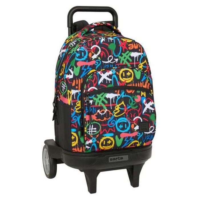 Mochila Escolar con Ruedas Safta Colors 33 x 45 x 22 cm Grafiti 0 Mochila Escolar con Ruedas Safta Colors 33 x 45 x 22 cm Grafiti 0