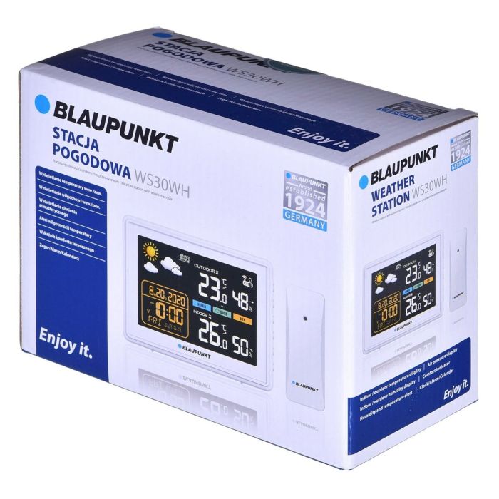 Estación Meteorológica Multifunción Blaupunkt WS30WH Blanco 8 Estación Meteorológica Multifunción Blaupunkt WS30WH Blanco 8