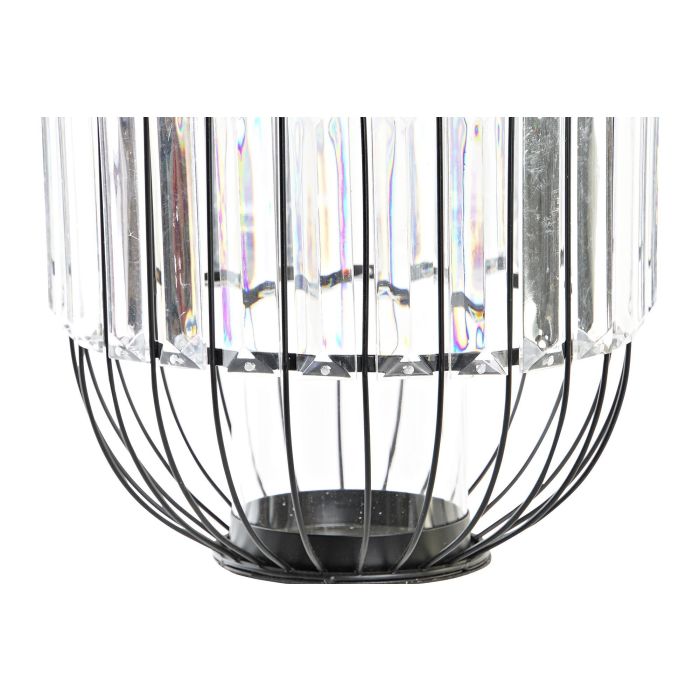 Portavela Moderno DKD Home Decor Negro Transparente 20 x 25 x 20 cm (2 Unidades) 1 Portavela Moderno DKD Home Decor Negro Transparente 20 x 25 x 20 cm (2 Unidades) 1