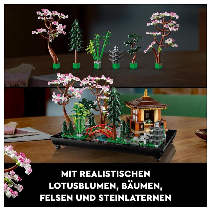 LEGO ICONS 10315 Jardín Meditativo, Juego de Construcción, 1363 Piezas, 18+ Años